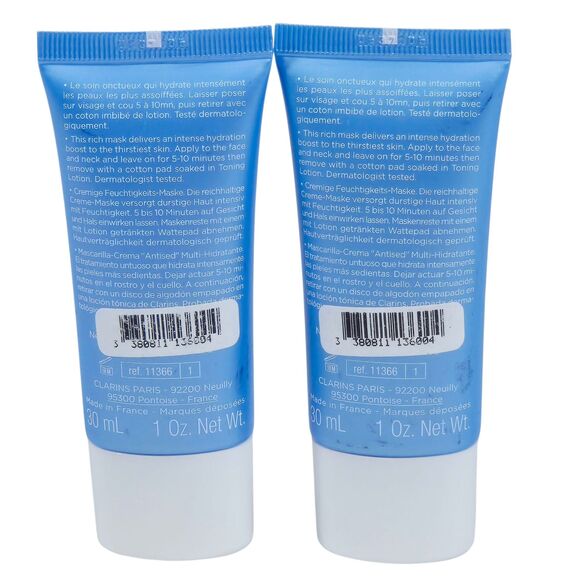 Clarins 2x HydraQuench Cream Mask - 2x 30 ml / 1 oz (2 Travel Size) - Picture 2 of 3